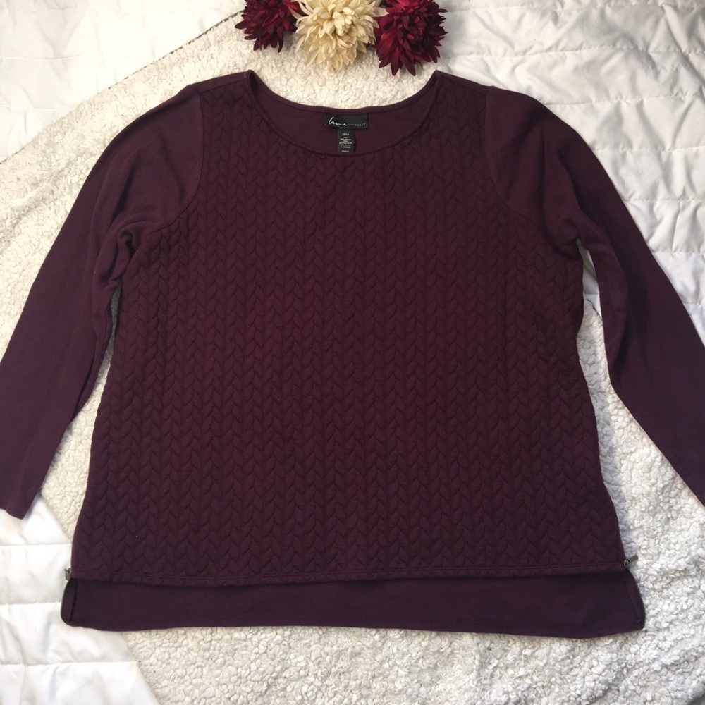 Lane Bryant Deep Purple longsleeve